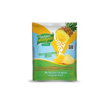 Мармелад жевательный Петродиет баланс калорий ананас 50 г