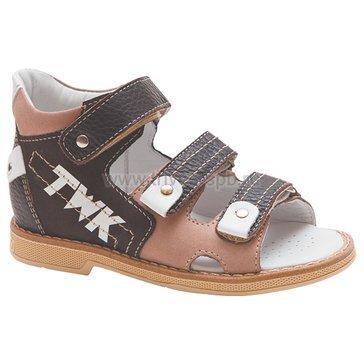 Тривес твики сандалеты ортопед. малосложные коричнево-бежевые размер 24 tw-129 с открытым носком