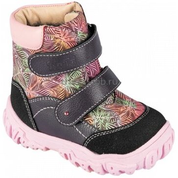 Тривес ботинки ортопедические малосложные 7-фиолетово-черный размер 25 tw-520