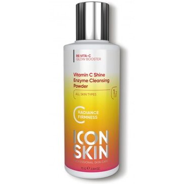 Icon skin пилинг-пудра для умывания энзимная с витамином с для тусклой кожи 75г профессиональный уход