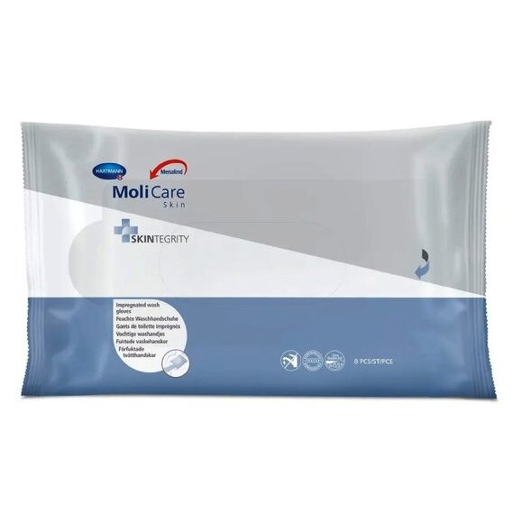 Рукавички влажные моющие Hartmann molicare skin 8 шт.