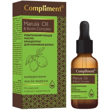 Compliment marula oil&amp;biotin complex масло-концентрат ревитализирующее для кончиков волос 25мл