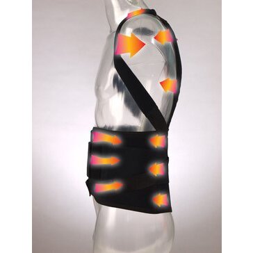 Корсет-фиксатор Атлетика fosta пояснично-крестцовый и грудной отдел позвоночника с металлическими пластинами размер xxl-xxxl рост160-170см f4607