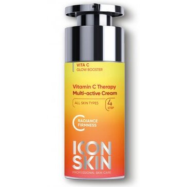 Icon skin крем для лица для сияния кожи улучшения цвета омолаживающий антиоксидант 30мл с витамином с и пептидами
