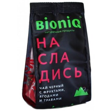 Bioniq чай черный насладись с фруктами/ягодами/травами 50 г