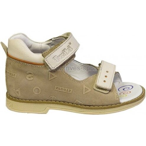 Тривес твики сандалеты ортопед. малосложные 74-бежевый размер 25 tw-122 с открытым носком