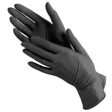 Klever перчатки смотровые н/стер. нитриловые неопудренные черные размер m 1 шт. пара