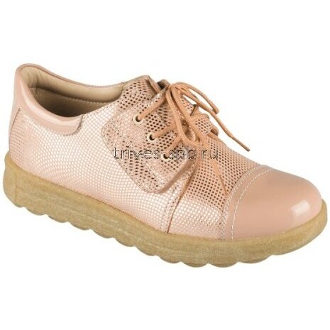 Тривес полуботинки ортопедические малосложные 5-бежево-золотой размер 35 tw-462