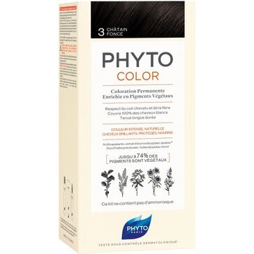 Краска для волос Phyto Color Фитосольба темный шатен оттенок 3, 1 шт.