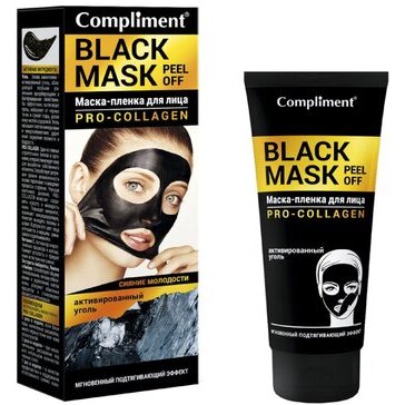 Маска-пленка Compliment Black Mask Про-коллаген 80 мл