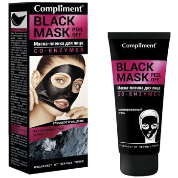 Маска-пленка глубокого очищения Co-Enzymes Black mask Compliment 80 мл