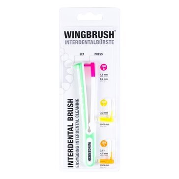 Щетка интердентальная Wingbrush с тремя щетинами стартовый набор