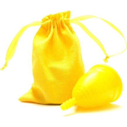 Чаша менструальная Onlycup серия лен желтая размер S
