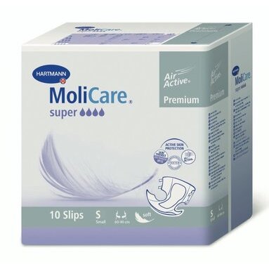 Hartmann Molicare подгузники premium super soft размер S 60-90 см 10 шт.