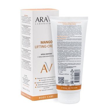 Aravia laboratories крем-лифтинг /mango lifting-cream 200мл с маслом манго и ши