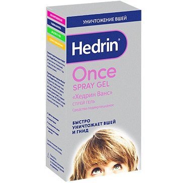 Спрей-гель педикулицидный Hedrin once 60 мл