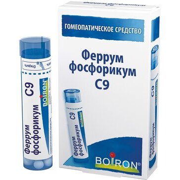 Феррум фосфорикум c9 гранулы гомеопатические 4 г
