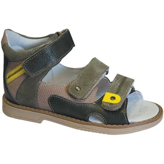 Тривес твики сандалеты ортопед. детские малосложные 1-зелено-бежевый размер 22 tw-128 с открытым носком