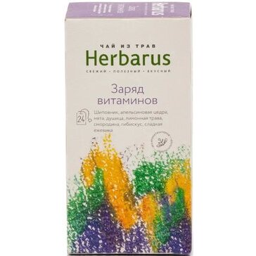 Чай заряд витаминов Herbarus 1.8 г фильтр-пакеты 24 шт.