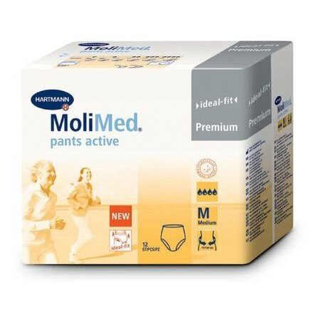 Трусики впитывающие Молимед Pants active для женщин р. М 840 мл 12 шт.