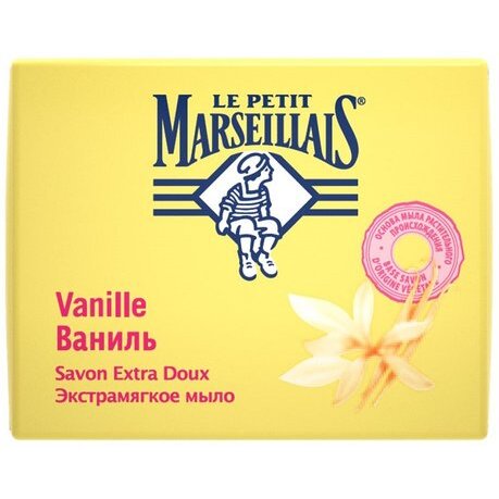Le Petit Marseillais мыло экстрамягкое Ваниль 90г