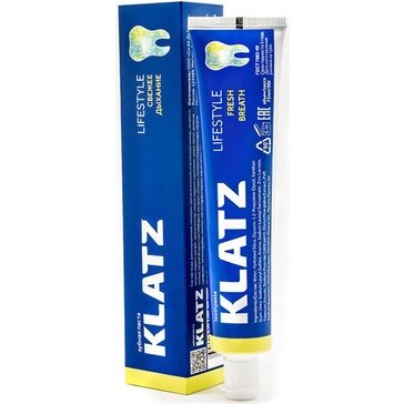 Зубная паста Klatz lifestyle свежее дыхание 75 мл