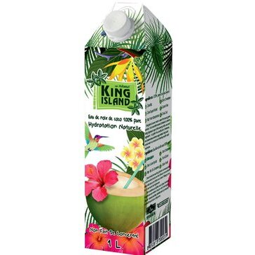 Вода 100% кокосовая King island без сахара (Аmarica) 1 л