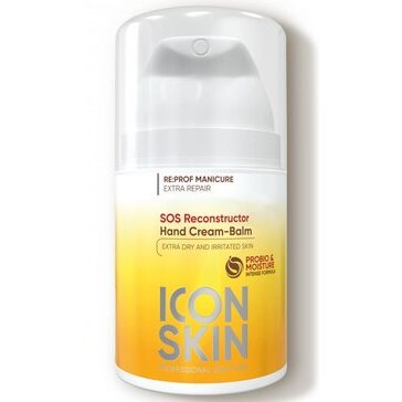 Icon skin крем-бальзам для рук восстанавливающий увлажняющий с пантенолом витаминами и гиалуроновой кислотой 50мл