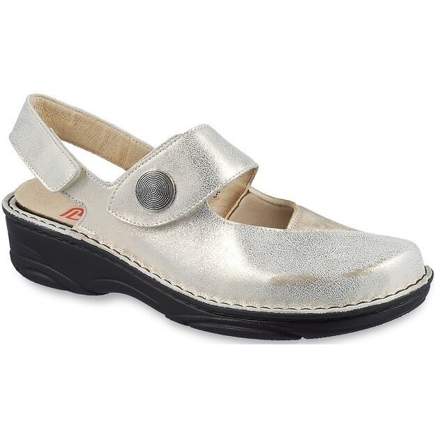 Обувь Никамед francesca ортопедическая малосложная бежевый/серебро р.39,5 03403