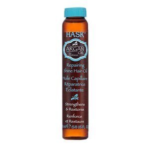 Маска для восстановления и придания блеска волосам Hask для тонких волос с аргановым маслом 18 мл