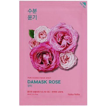 Holika holika маска увлажняющая тканевая 20мл пьюр эссенс дамасская роза