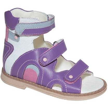 Тривес твики сандалеты ортопед. детские фиолетовый/белый размер 23 tw-172 с открытым носком