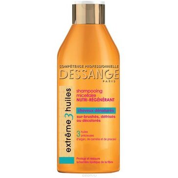 Dessange paris шампунь для сильно поврежденных волос экстремальное восстановление 250 мл extreme 3 масла