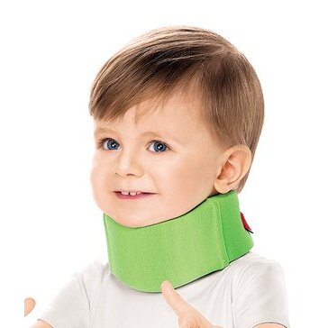Бандаж шейный средней фиксации детский до 1 года Orlett арт. БН6-53 размер 5 зеленый