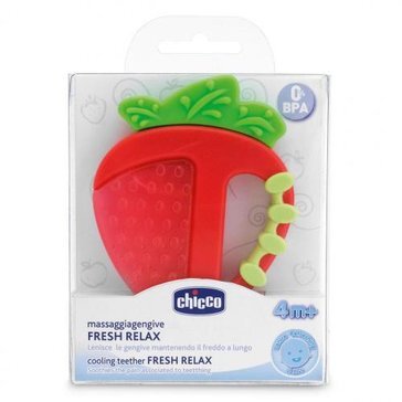 Chicco прорезыватель-игрушка Fresh Relax фрукты клубничка +4 мес 1 шт.