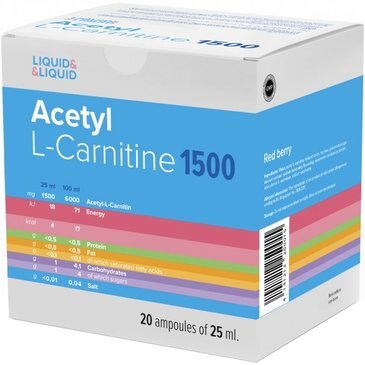 Acetyl l-carnitine 1500 средство ампулы 20 шт.