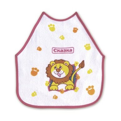 Сказка нагрудник на завязках 2191 животные в окошке