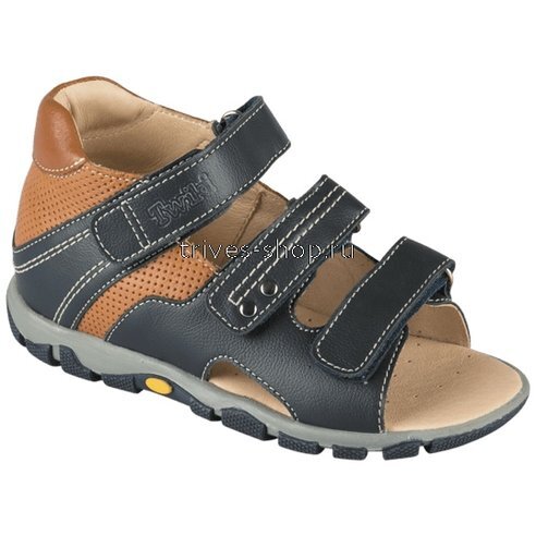 Тривес сандалеты ортопедические малосложные 13-сине-коричневый размер 27 tw-132