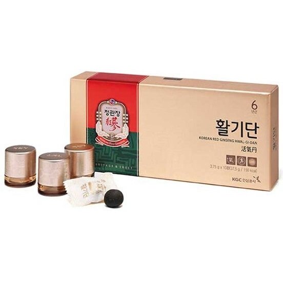 Драже жевательное из корня корейского красного женьшеня Korean red ginseng vital pill 10 шт.