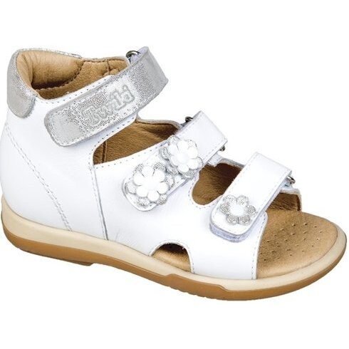 Тривес сандалеты ортопед. малосложные 1-белый размер 24 tw-138 с открытым носком