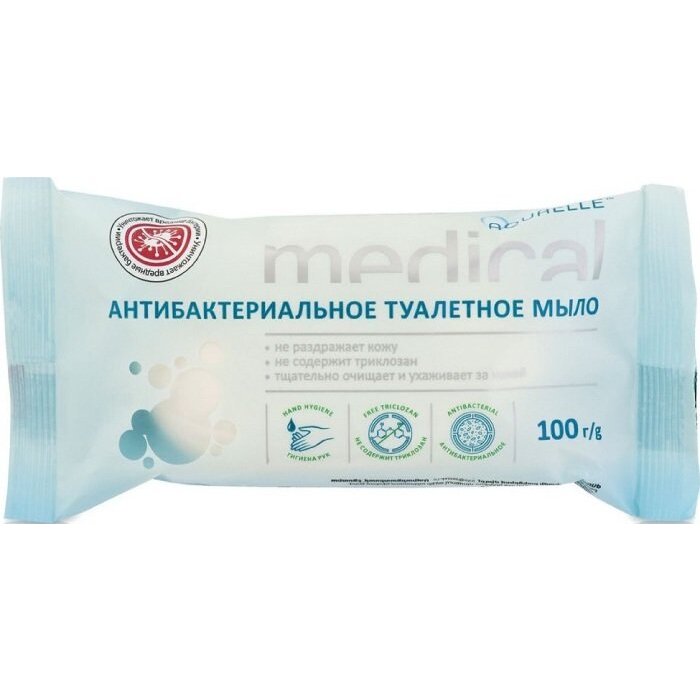 Мыло антибактериальное Aquaelle Medical антисептик 100 г 1 шт.