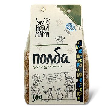 Умная мама полба крупа дробленая 500 г