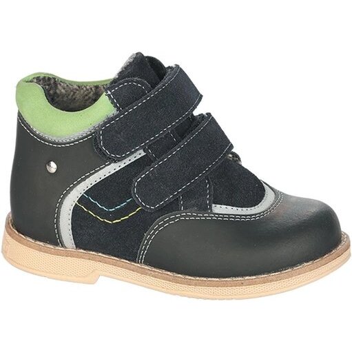 Тривес ботинки ортопед. малосложные 6-черно-зеленые размер 23 tw-319 утепленные