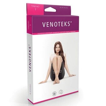 Колготки женские Venoteks для страдающих варикозным расширением вен размер XXL капучино арт.15