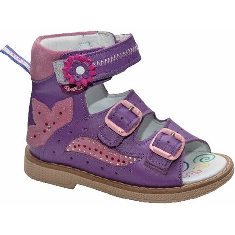 Тривес сандалеты ортопед. малосложные 14-фиолетовый размер 29 tw-110 с открытым носком высокими берцами