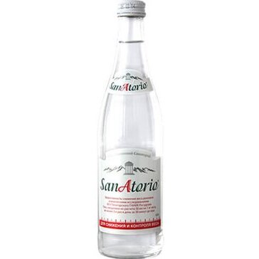 Вода минеральная газированная Санаторио бутылка стеклянная 0.5 л