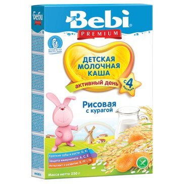 Каша молочная Bebi premium рис/курага 250 г