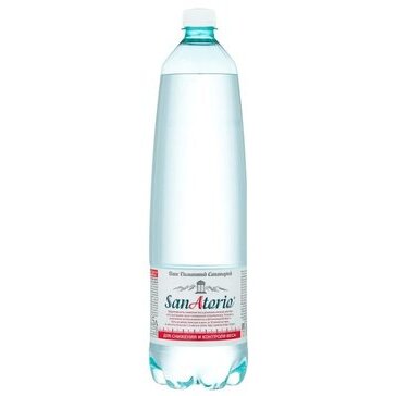 Вода минеральная газированная Санаторио бутылка п/э 1.5 л