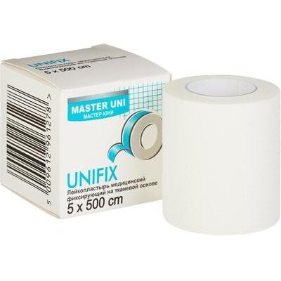 Лейкопластырь Master Uni Unifix на тканевой основе 5 х 500 см