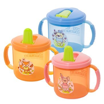 Поильник прозрачный с 2-мя ручками Мир детства (17008) 8+ 200 мл